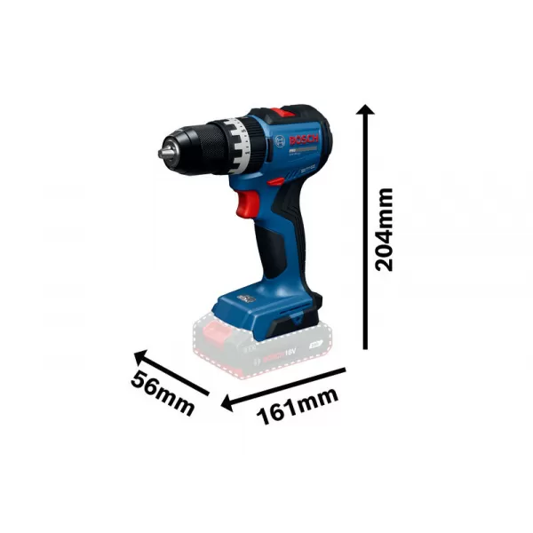 Aku vrtačka s příklepem Bosch GSB 18V-52 Professional, 3x5,0Ah, L-Booxx 136 06019S0128