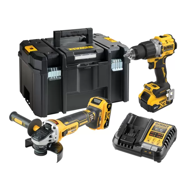 Aku sada nářadí DeWALT DCK2026P2T, 18V, 2x5,0 Ah DCD805 + DCG405