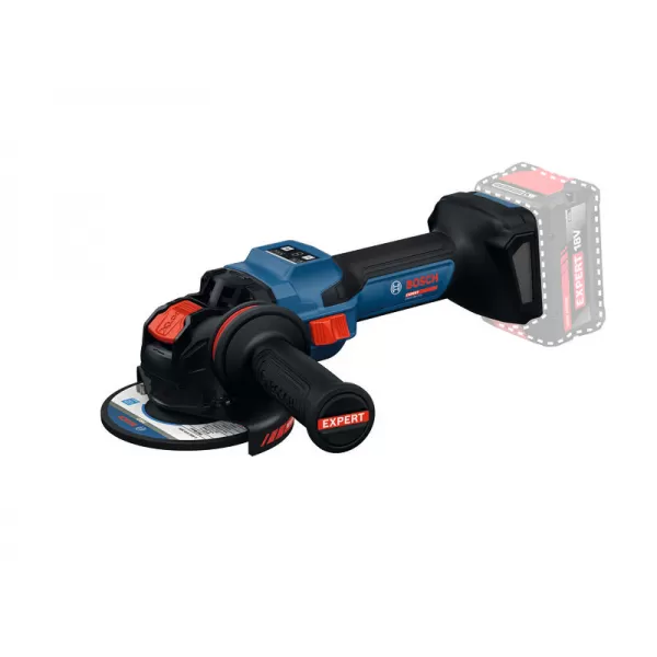 Aku úhlová bruska Bosch EXWS18V-15S EXPERT + L-Boxx, rychlo matice