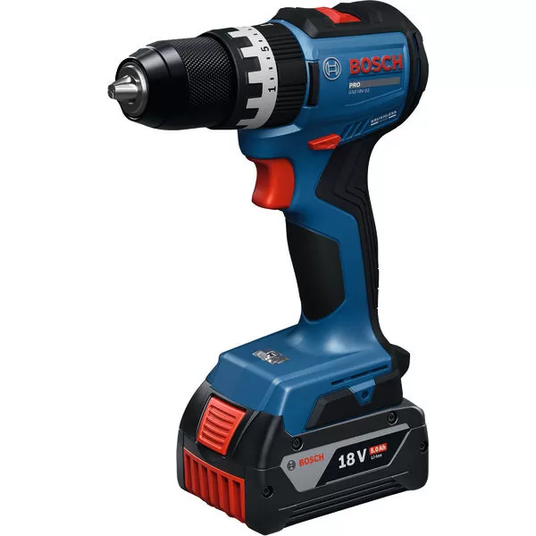 Aku vrtačka s příklepem Bosch GSB 18V-52 Professional, 3x5,0Ah, L-Booxx 136 06019S0128