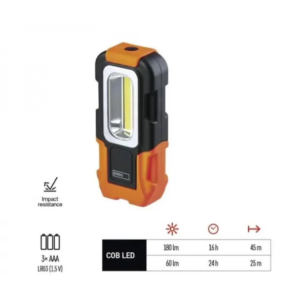 Svítilna EMOS P3888, 150 lm, LED, 3xAAA