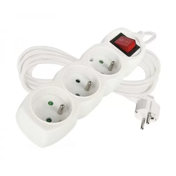 Kabel prodlužovací 3 zásuvky 7m EMOS P1317 s vypánačem PVC, 230V 1 mm2