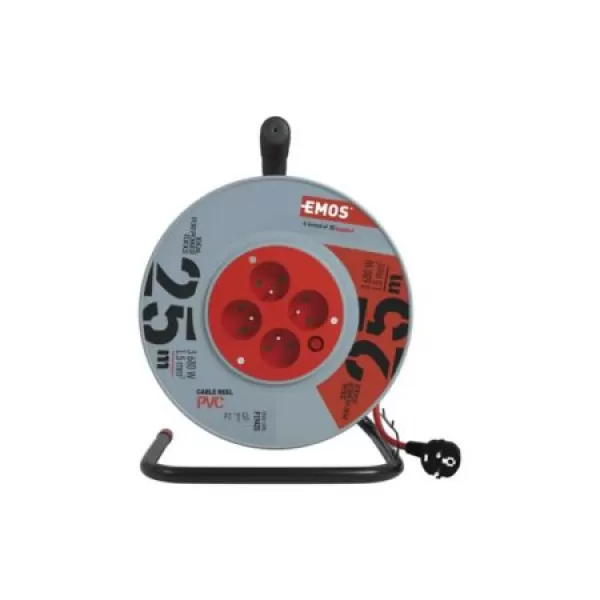 Prodlužovák bubnový 25m 230V, 1,5mm PVC EMOS P19425