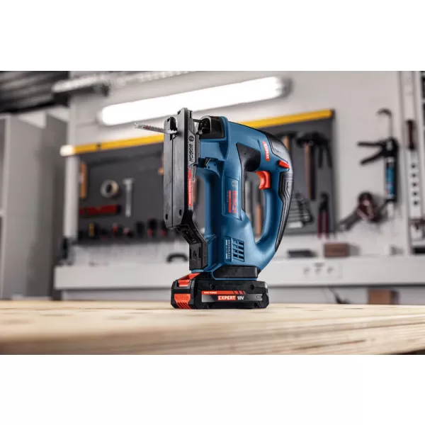 Aku kmitací pila Bosch EXST18V-155B EXPERT, bez akumulátoru + L-Boxx
