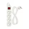 Kabel prodlužovací 4 zásuvky 2m EMOS P1412 s vypánačem PVC, 230V 1 mm2