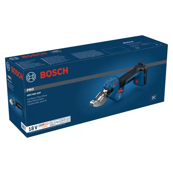 Aku nůžky na plastové trubky Bosch GPC 18V-32P Professional + L-Boxx