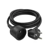 Prodlužovací kabel 1,5 m EMOS PC0111 černý / 1 zásuvka / PVC / 1 mm2