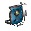 Svítilna aku LED Bosch GLI 18V- 4000 C PRO Professional