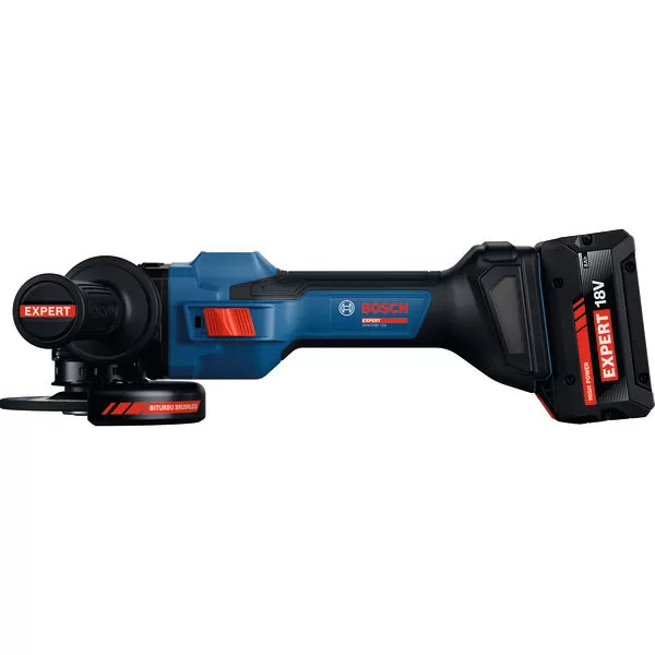 Aku úhlová bruska Bosch EXWS18V-15S EXPERT + L-Boxx, rychlo matice