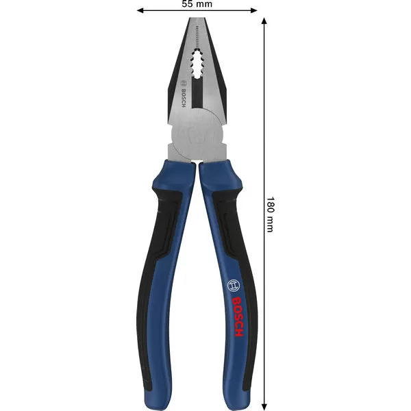 Kleště kombi 180 mm, vícesložkové rukojeti Bosch Line