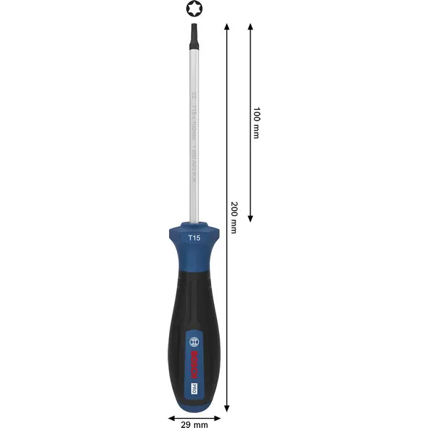 Šroubovák Torx TX15 × 100 mm TORX® Bosch PRO