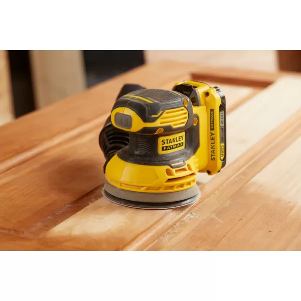 Aku excentrická bruska V20 Stanley Fat Max SFMCW220B 125mm, 18V, solo
