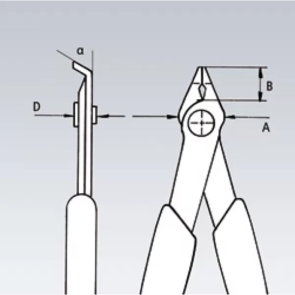 Kleště štípací boční Electronic Super Knips®, Knipex