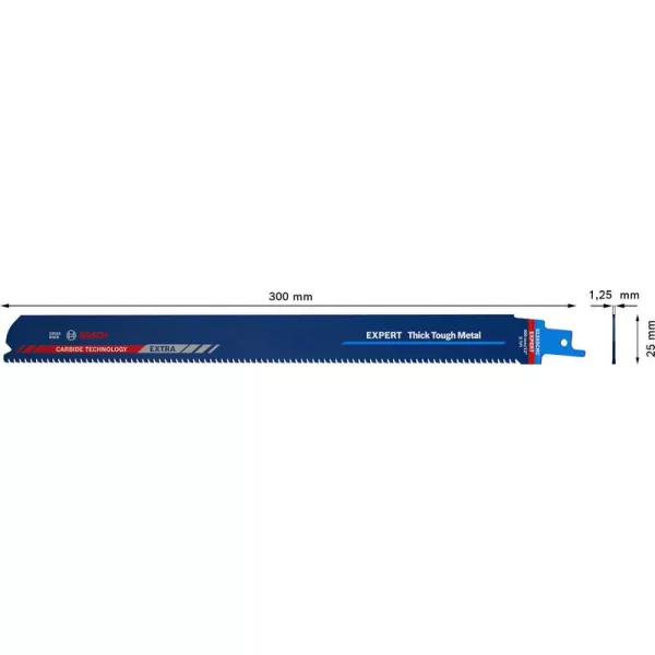Pilový list S 1255 CHM EXPERT Thick Tough Metal Bosch /bal.1ks/