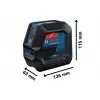 Křížový laser Bosch Kombi GCL 2-15 G Professional 0601066J00
