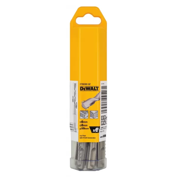 Sada vrtáků SDS - Plus DeWALT /bal.6ks/