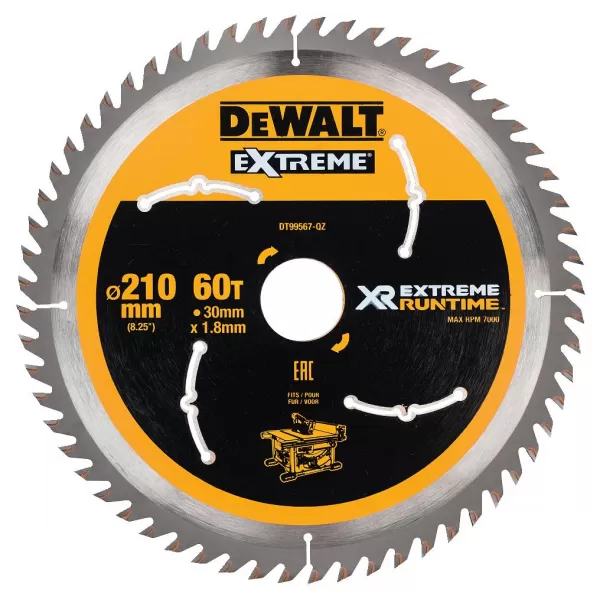 Pilový kotouč DeWALT XR EXTREME RUNTIME 210x30 mm
