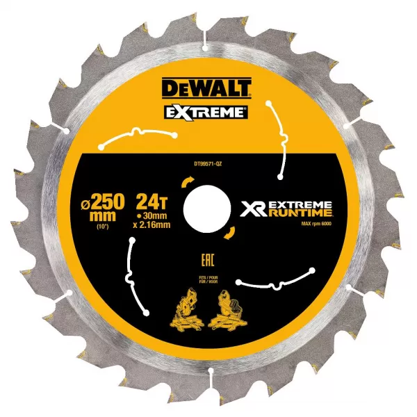 Pilový kotouč DeWALT XR EXTREME RUNTIME 250x30 mm
