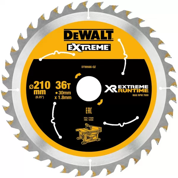 Pilový kotouč DeWALT XR EXTREME RUNTIME 210x30 mm