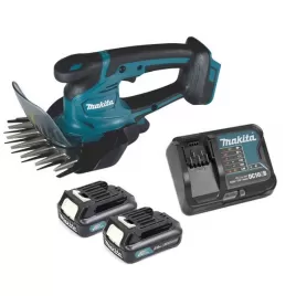 Aku nůžky na trávu Makita UM600DSAE,  2 x aku 12V / 2,0 Ah CXT