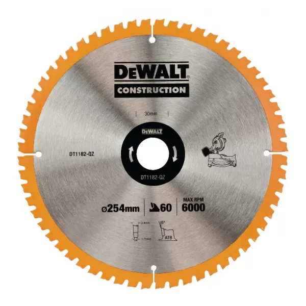 Pilový kotouč DeWALT CONSTRUCTION 254x30 mm
