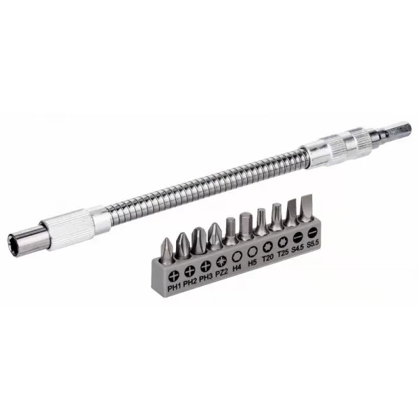 Sada bitů s pružným prodloužením 200mm 1/4" Bosch 2608522376
