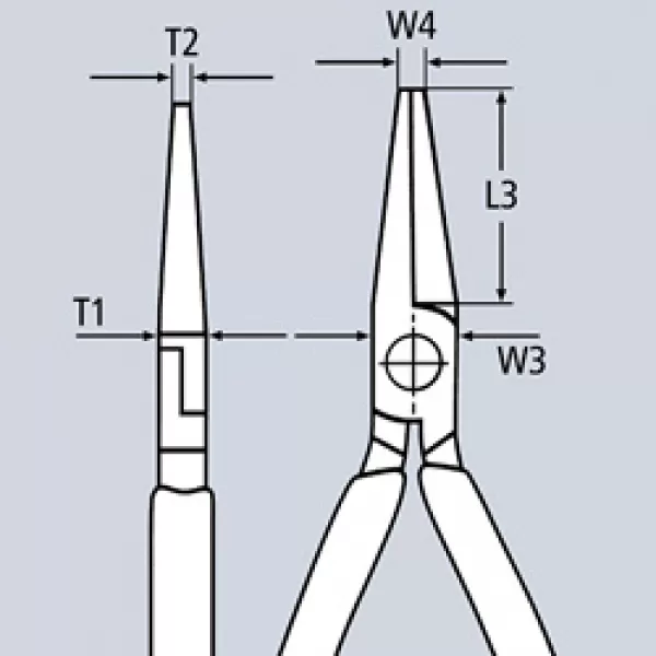 Kleště půlkulaté s břity 1000V VDE, Knipex