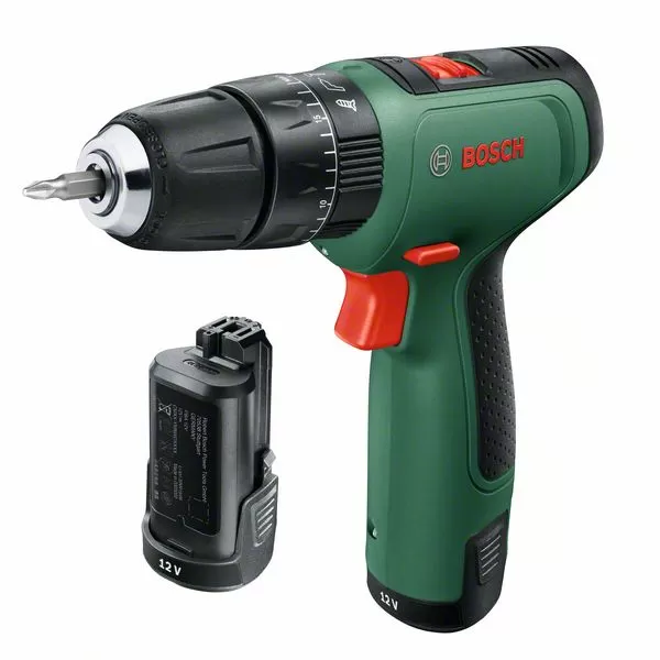 Aku vrtačka příklepová Bosch EasyImpact 1200 (Nico) (2x1,5 Ah) + AC set 06039D3105