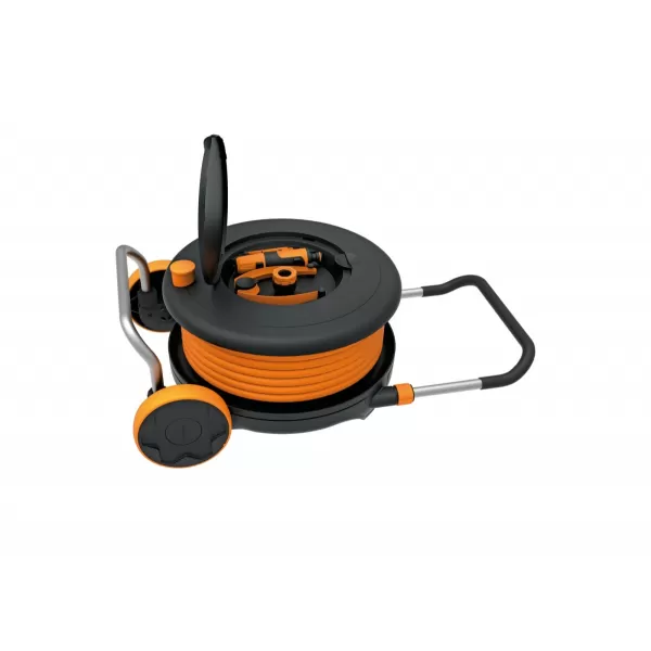Vozík s bubnem a hadicí M 1/2", dosah 21,5 m Fiskars