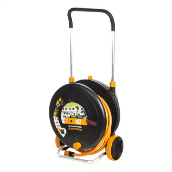 Vozík s bubnem a hadicí M 1/2", dosah 21,5 m Fiskars