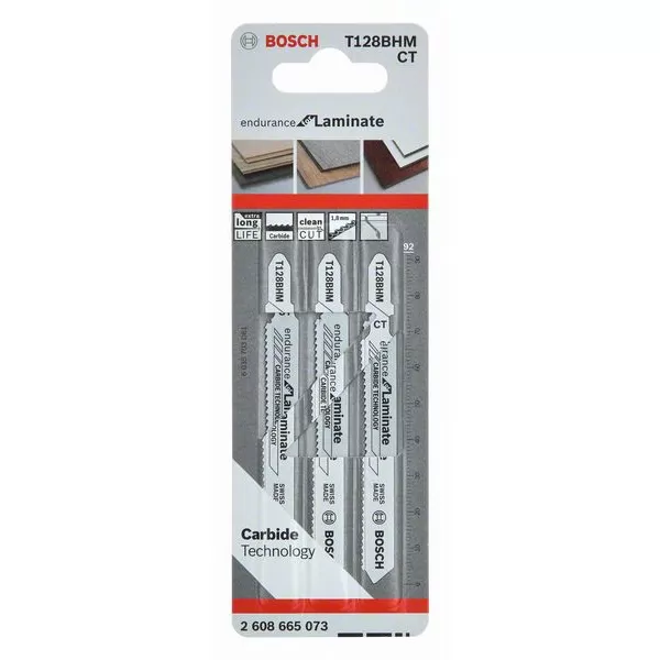 Sada pilových plátků Bosch T 128 BHM Endurance for Laminate bal.3