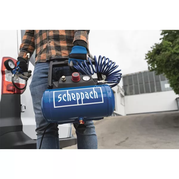Kompresor bezolejový 6l Scheppach HC 06