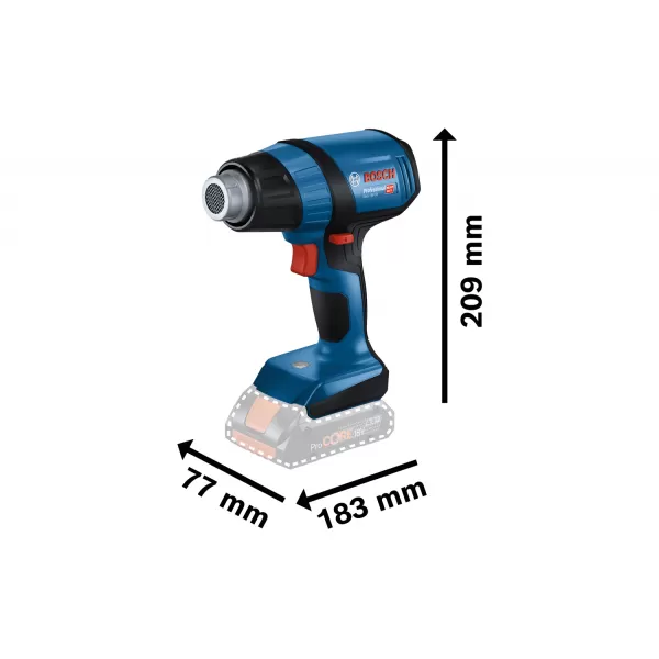 Aku horkovzdušná pistole Bosch GHG 18V-50 solo Professional 06012A6500