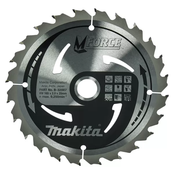 Pilový kotouč 165x20 mm, počet zubů 24T Makita B-32007