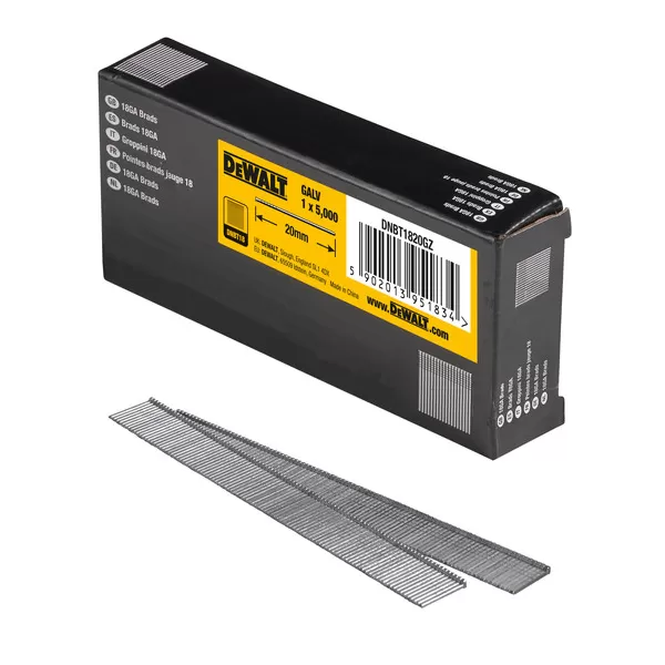 Zinkované hřebíky 1,25 x 20 mm  5000 ks DeWalt pro DCN680