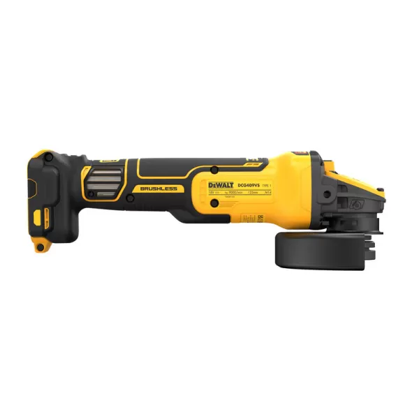 Aku úhlová bruska Dewalt DCG409VSNT, bez aku, s regulací
