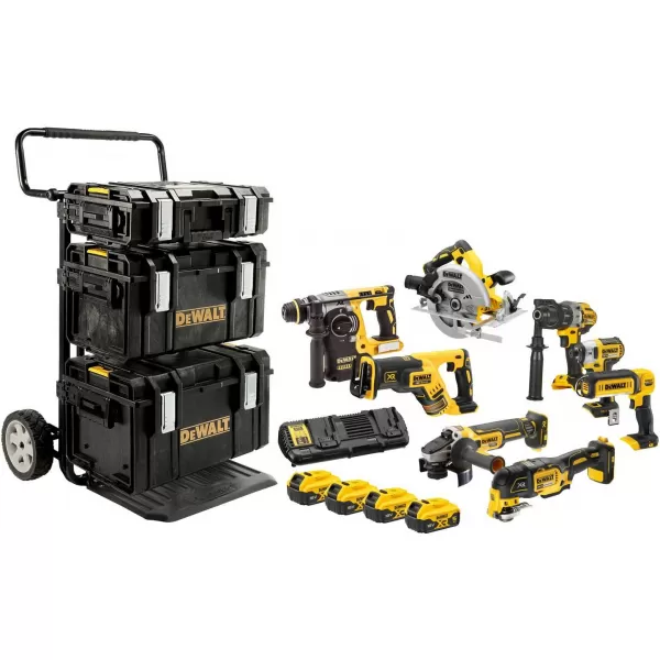 Aku sada nářadí DeWalt DCK853P4T 18V, 4 x aku 5,0Ah