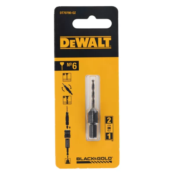 Vodicí vrták DeWalt DT70790 (2,38 mm) se záhlubníkem pro šrouby o průměru 3mm