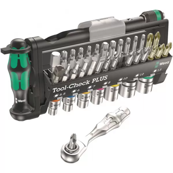 Sada bitů s ráčnou Tool-Check+ 39 ks Wera