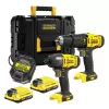 Aku kombinovaná sada 18V Stanley FATMAX® SFMCK465D2T, V20, 2x 2.0 Ah