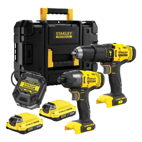 Aku kombinovaná sada 18V Stanley FATMAX® SFMCK465D2T, V20, 2x 2.0 Ah