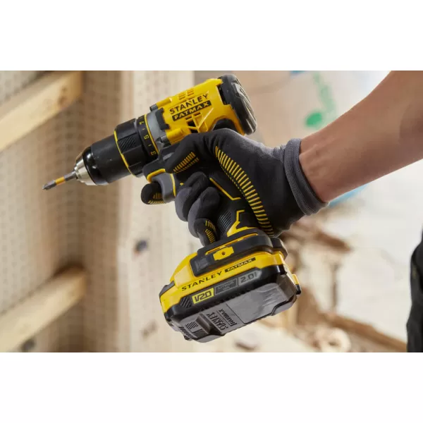 Aku bezuhlíková vrtačka Stanley FATMAX® SFMCD720D2K, V20, 2 x 2.0 Ah 18 V