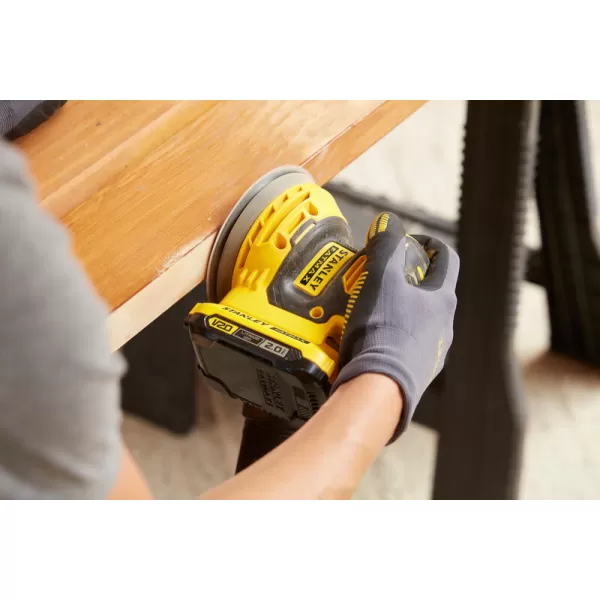 Aku excentrická bruska Stanley FATMAX® SFMCW220D1S, V20, 1 x 2.0 Ah
