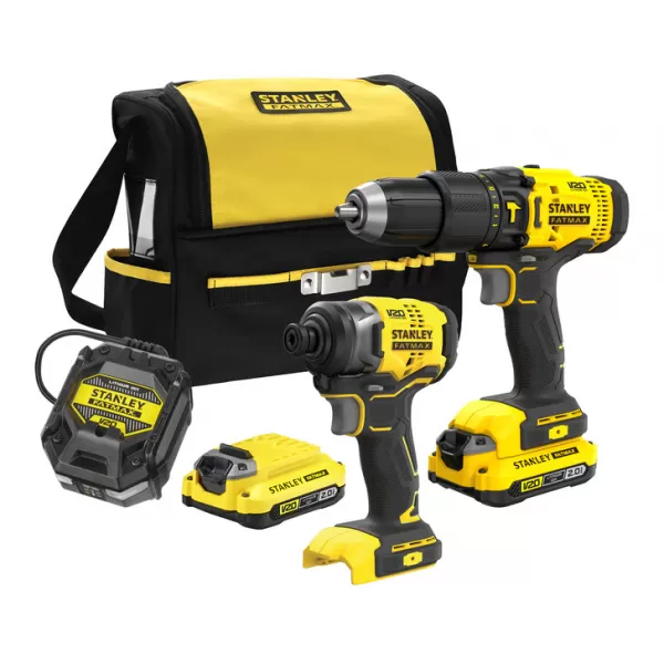 Aku kombinovaná sada 18V Stanley FATMAX® SFMCK465D2S, V20, 2x 2.0 Ah