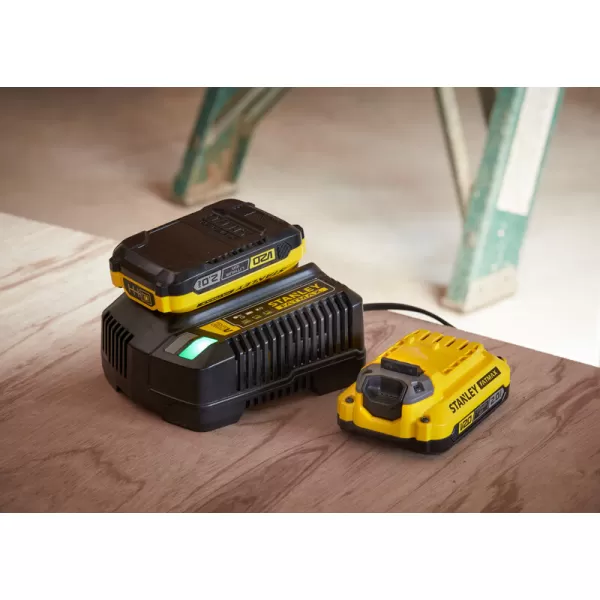 Aku bezuhlíková vrtačka Stanley FATMAX® SFMCD720D2K, V20, 2 x 2.0 Ah 18 V