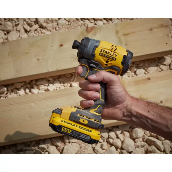 Aku rázový utahovák 1/4" Stanley FATMAX® SFMCF810B, V20, bez baterie a nabíječky 18 V