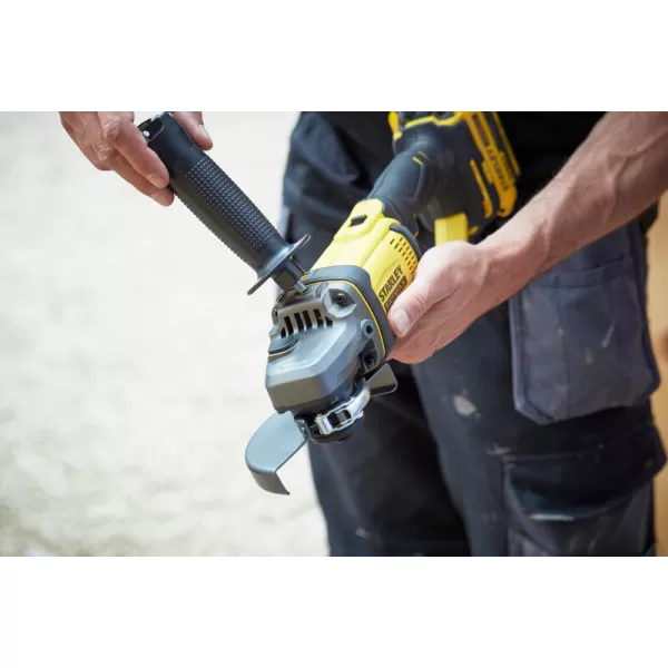 Aku úhlová bruska Stanley FATMAX® SFMCG400B, V20, bez baterie a nabíječky 18 V
