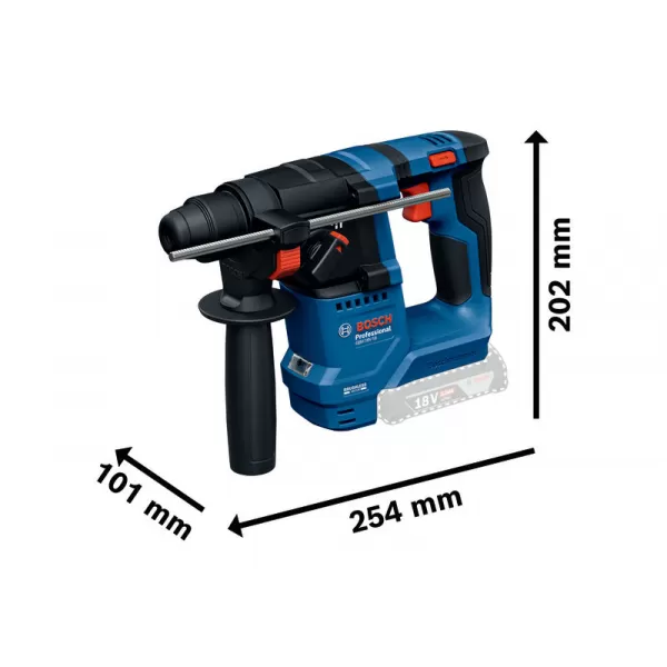 Aku vrtací kladivo Bosch GBH 18V-18 Professional 2 x aku 4,0Ah 0611927002
