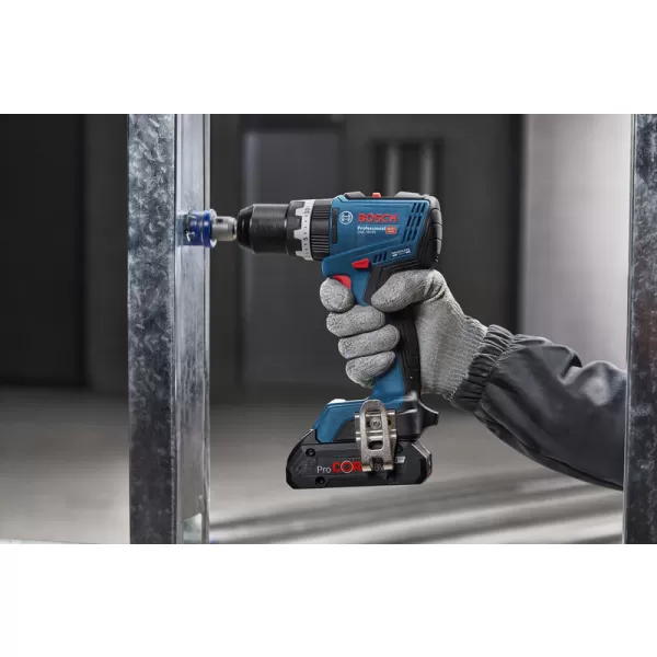 Aku vrtačka s příklepem Bosch GSB 18V-65 Professional, solo, kufr L-Boxx 06019N3301
