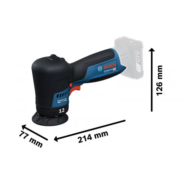 Aku excentrická leštička Bosch GPX 12V-77 Professional 06019L4000